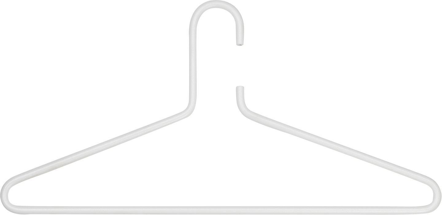 Bøjle Spinder Design Senza hvidlakeret stål pakke á 5 stk nordisk minimalistisk