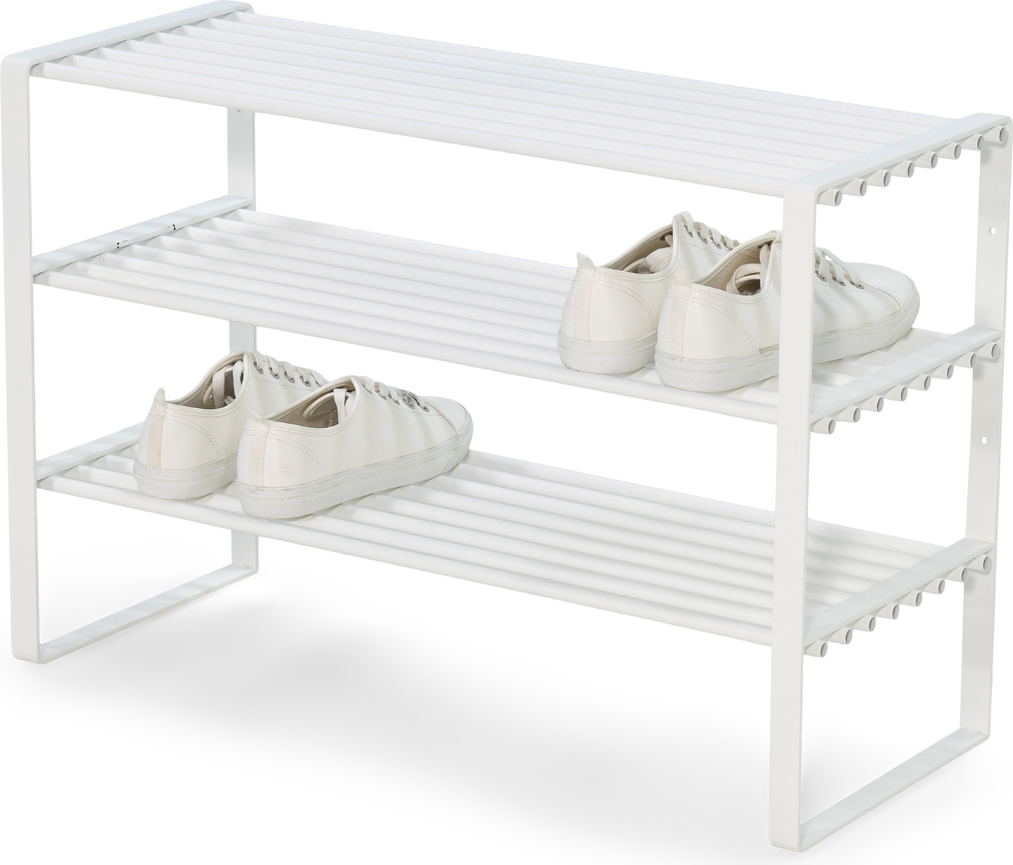 Skoreol Spinder Design Rex H48,5ÃB70ÃD29 cm hvidlakeret stål 3 hylder