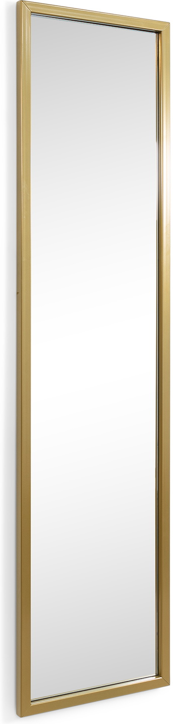 Vægspejl Spinder Design Senza guldfarvet stål med touch-LED 185Ã46 cm