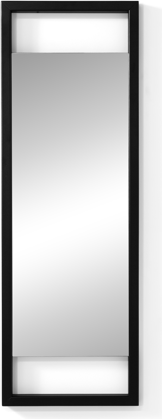 Væghængt spejl Spinder Design Luma 60Ã40 cm sort stålramme