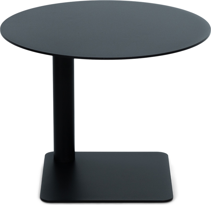 Udendørs sidebord Spinder Design Sunny Ø40ÃH30 cm mat sort stål