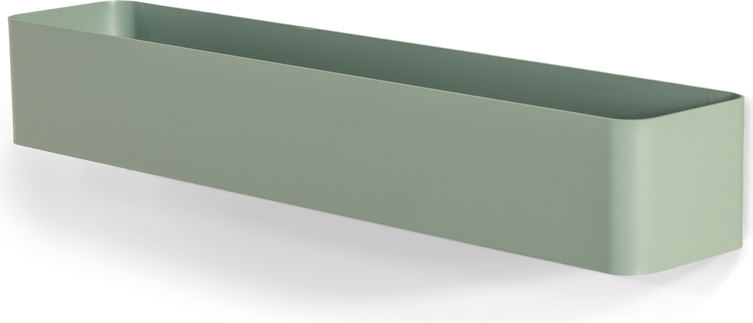 Væghylde Spinder Design Multi støvet grøn 8Ã52Ã10 cm pulverlakeret stål