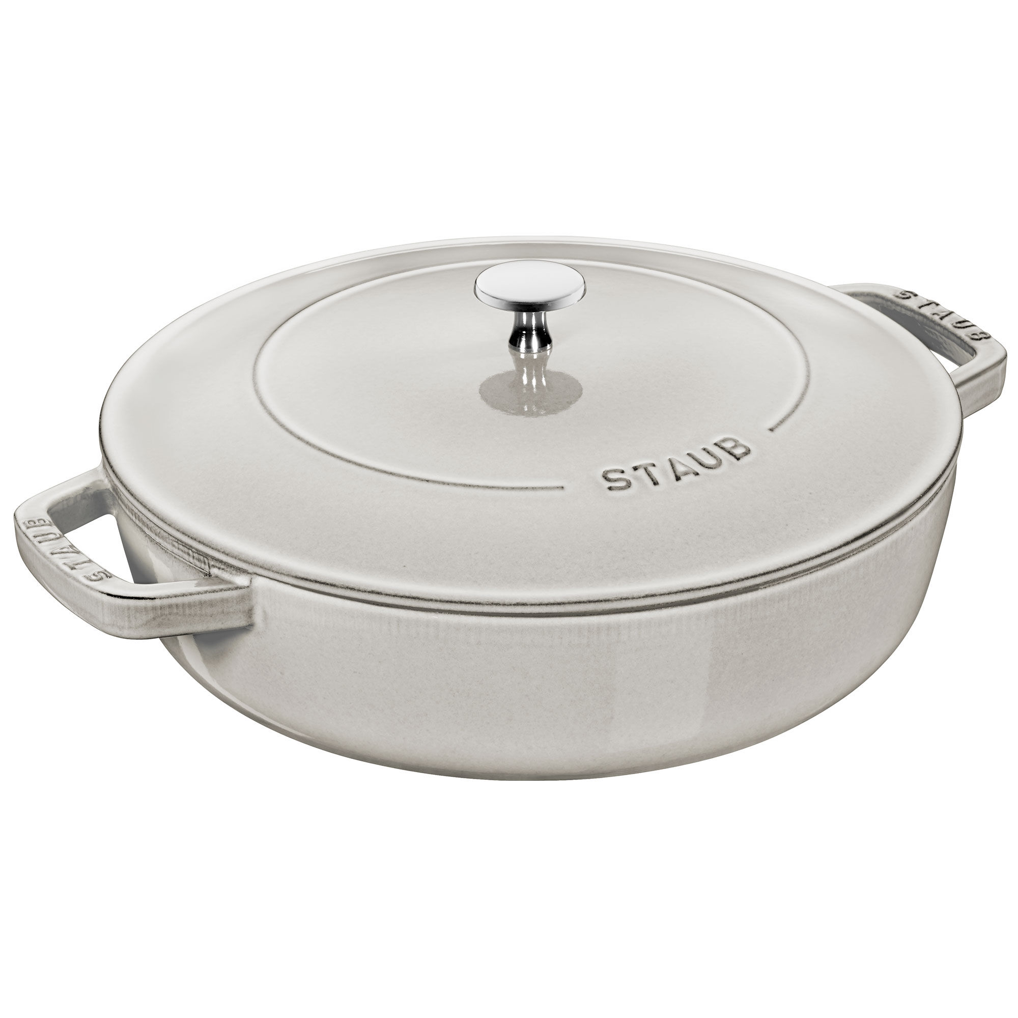 Staub Cocotte Chistera sautépande Ø28 cm, white truffle