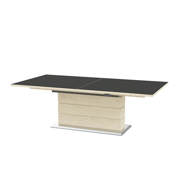 Skovby SM30 spisebord - Hvidolieret eg - Sort laminat  : Erling Christensen Møbler