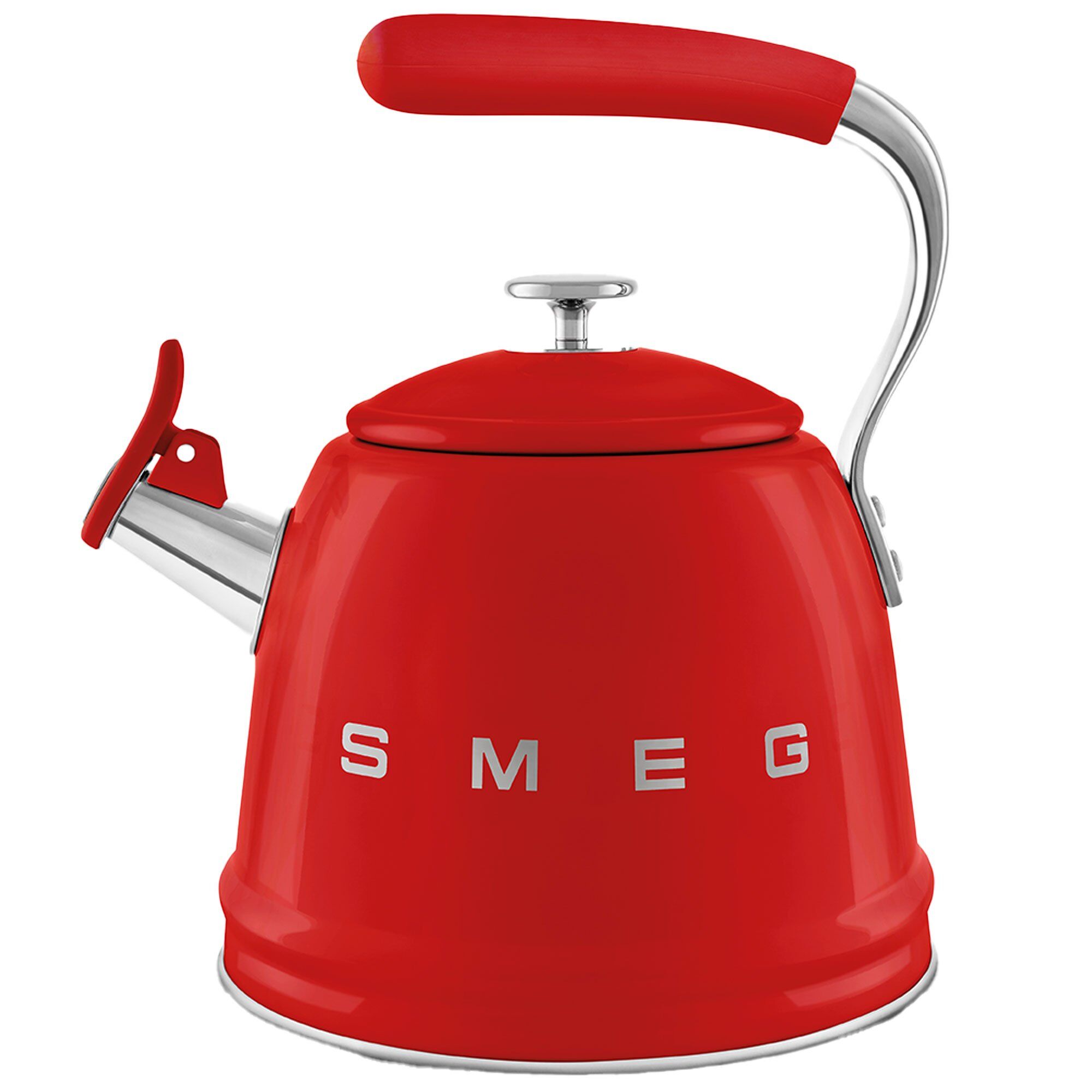 Smeg Vandkedel med fløjte 2,3 liter, rød