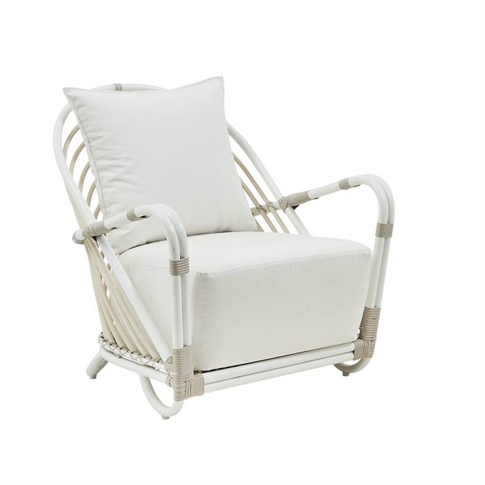 Sika Design Charlottenborg Exterior stol - Dove White - inkl. hynde i B450 White Quick Dry - B450-White : Erling Christensen Møbler
