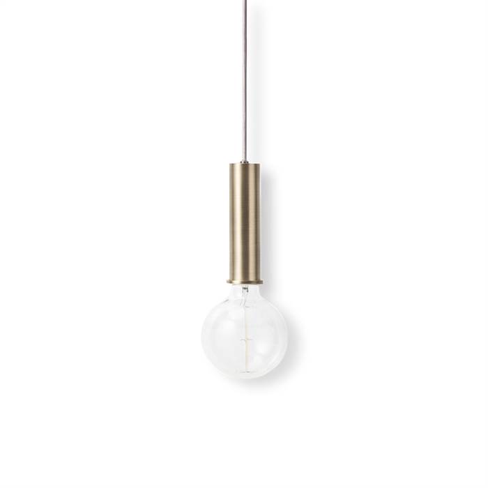 Ferm Living Socket Pendant High - Brass  : Erling Christensen Møbler