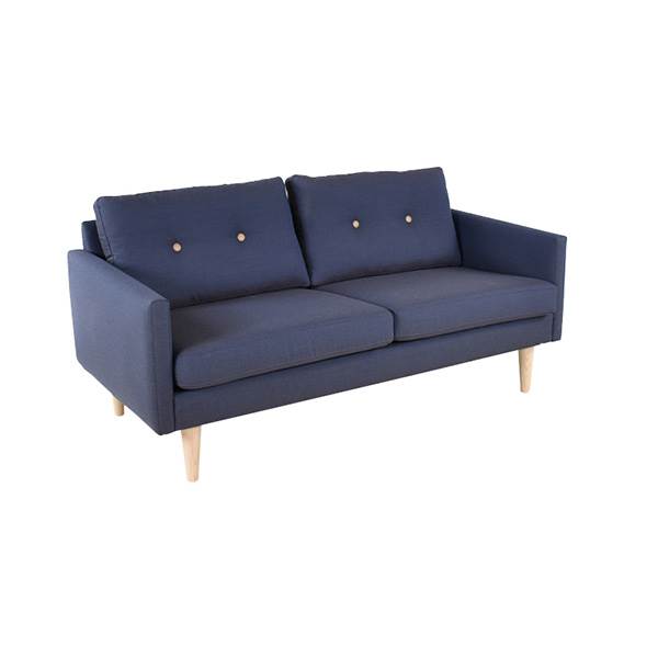 Stouby Jive 2 pers. sofa - Blå med knapper  : Erling Christensen Møbler