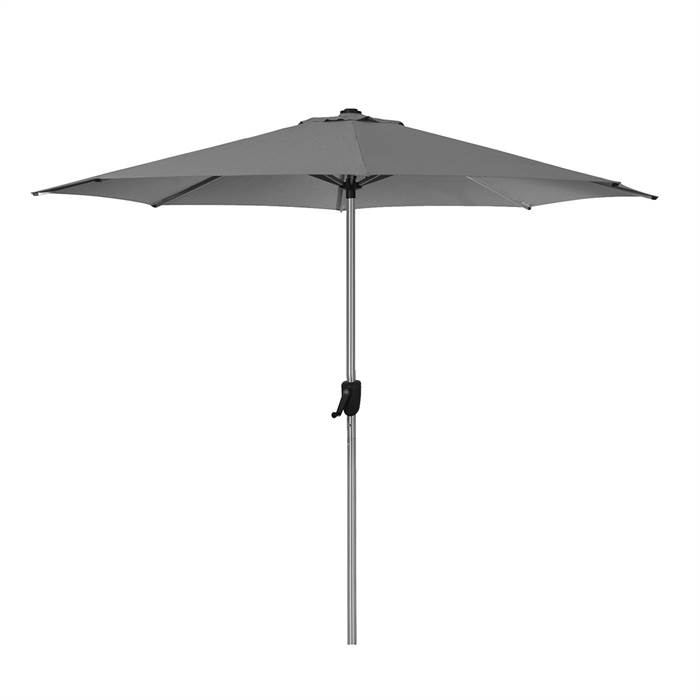 Cane-Line Sunshade parasol m/krank - Ø 300 cm - Antracit  : Erling Christensen Møbler