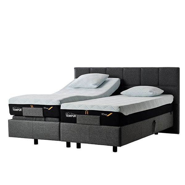 TEMPUR® Spring Box Adj. Elevationsseng - 180x200 cm m/TEMPUR® Pro Plus CoolQuilt madrasser : Erling Christensen Møbler