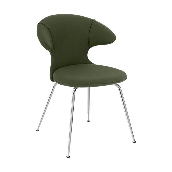 Umage Time Flies spisebordsstol - Chrome stel / Racing Green  : Erling Christensen Møbler