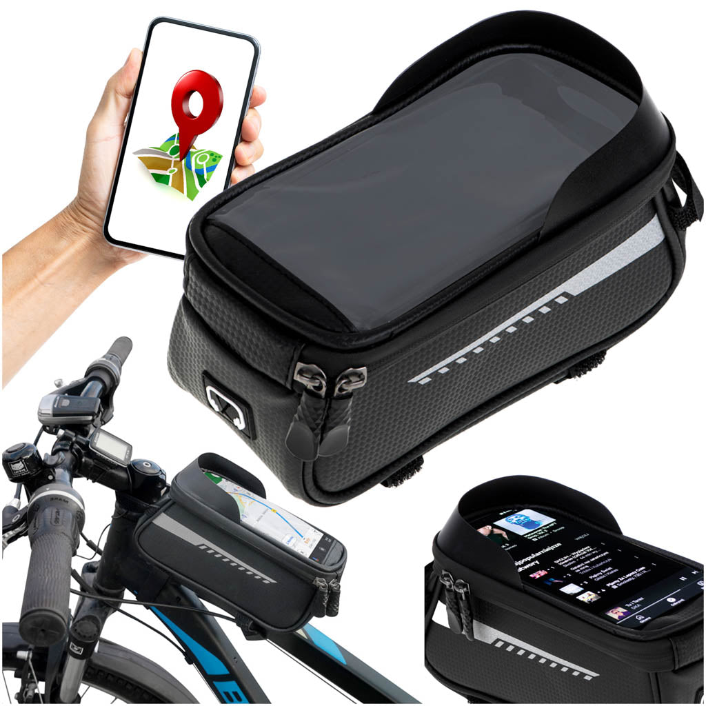 Cykeltaske, vandtæt telefonholder