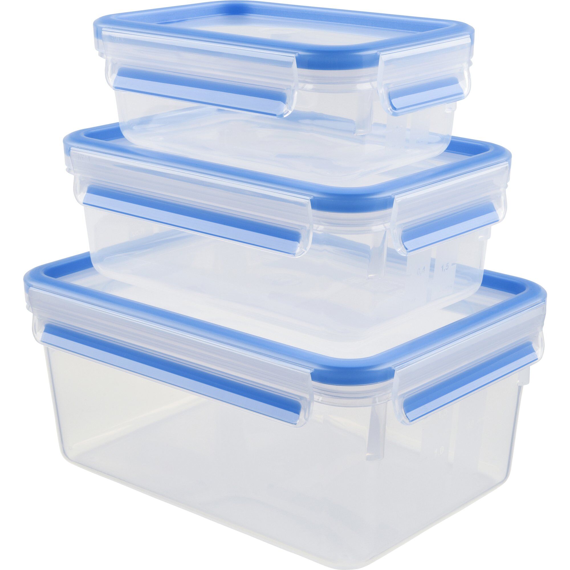 Tefal MasterSeal FRESH madkasser 0,55/1,0/2,3 liter, 3 stk.