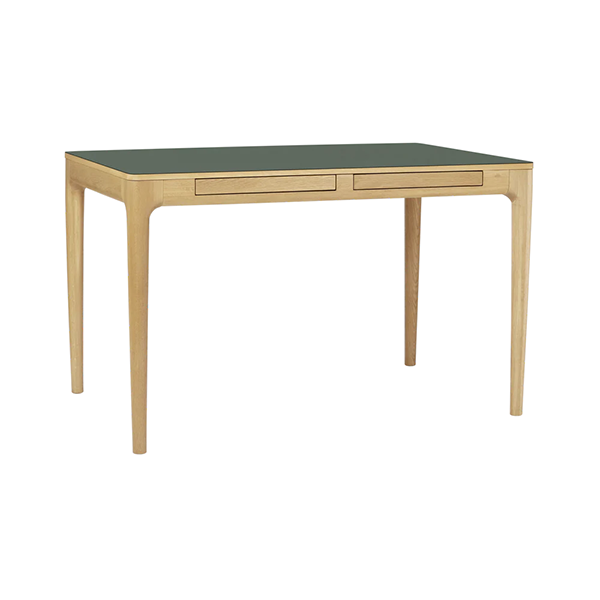 Umage Heart'n'Soul skrivebord - Eg med Moss Green laminat  : Erling Christensen Møbler