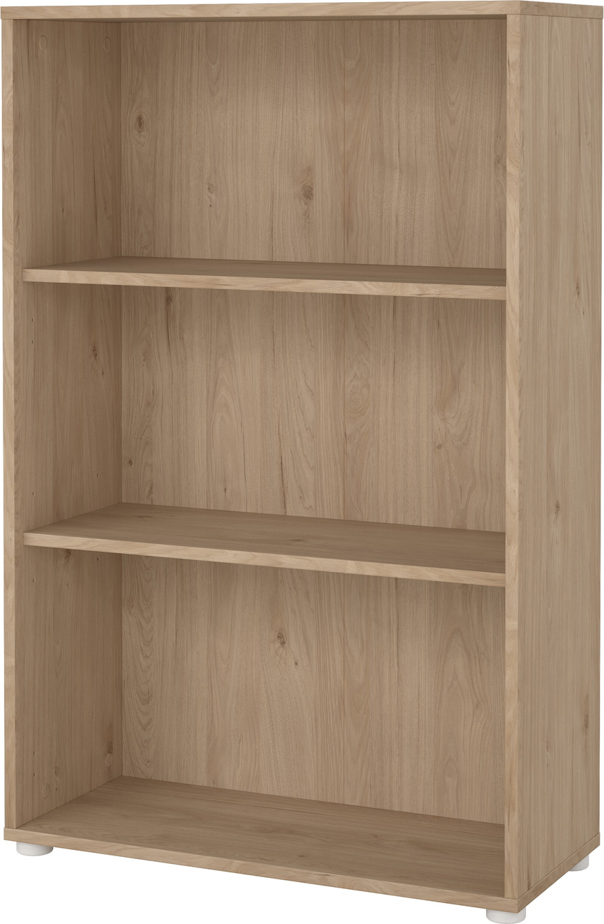 Bogreol/reol Vesterholm Formé, 2 hylder, Jackson Hickory spånplade, H124 x B80 x D34 cm