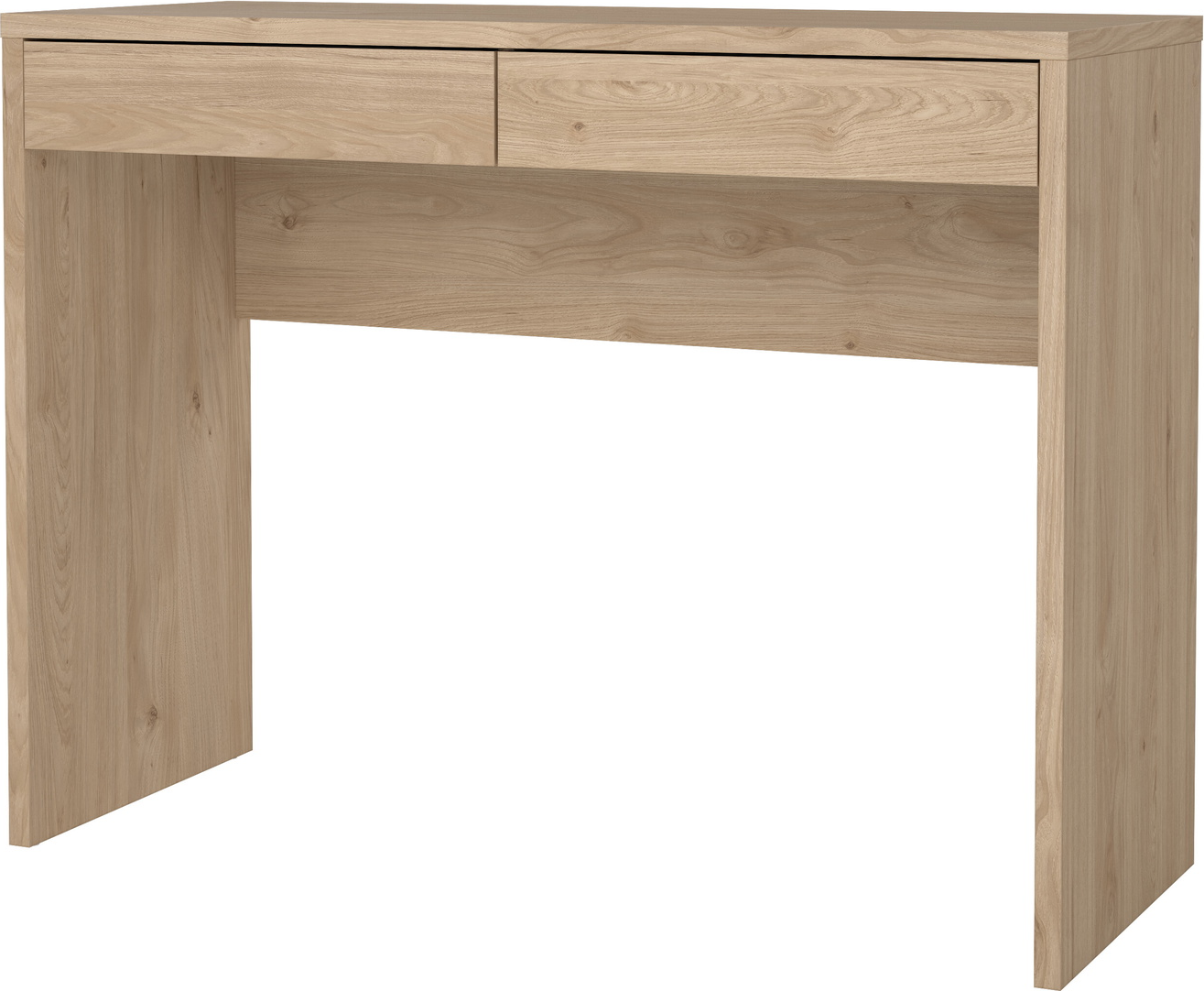 Skrivebord Vesterholm Function Plus 100x40 cm Jackson Hickory, vægmonteret med skjulte skuffer, folieoverflade, FSC