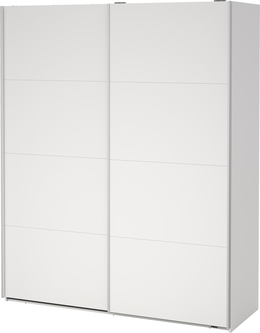 Garderobeskab Vesterholm Arden 2 skydedøre hvid H220ÃB178ÃD67 cm FSC-certificeret