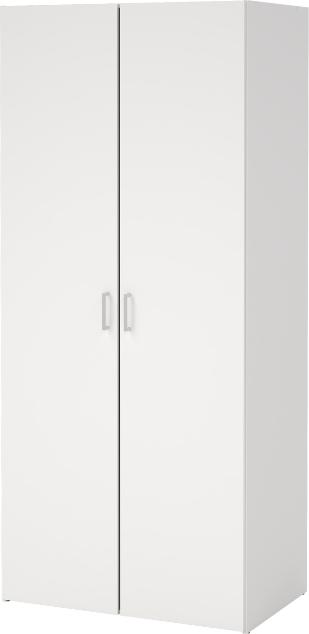 Garderobeskab Vesterholm Space 2-dørs klædeskab - hvid, FSC, H175xB78xD50 cm