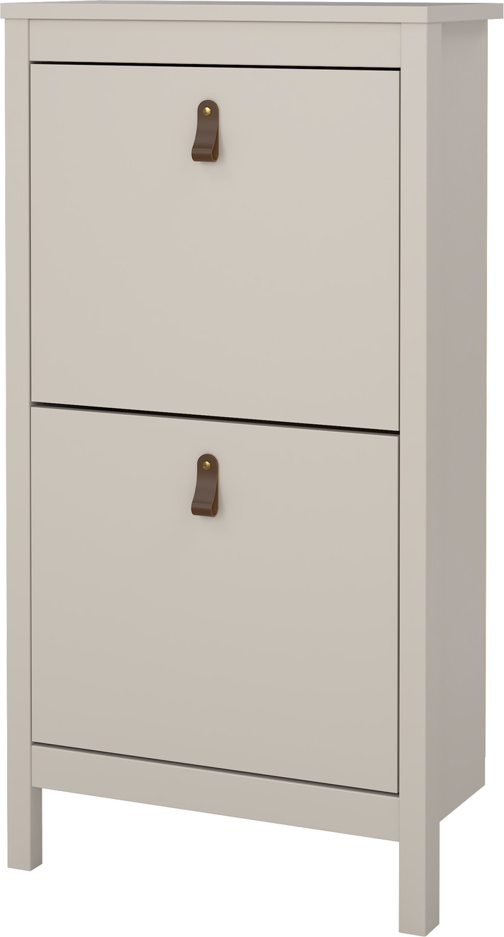 Vægmonteret skoskab Vesterholm Lunor Kashmir, 2 klapdøre, rummer 8 par, H103 x B54 x D25 cm, FSC-træ