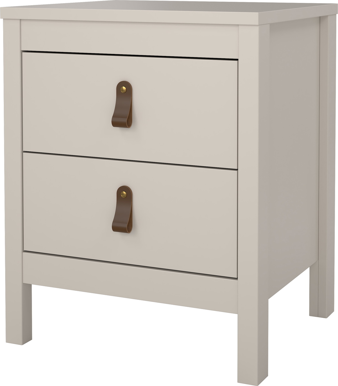 Sengebord Vesterholm Lunor natbord Kashmir 2 skuffer FSC-certificeret Danmark H54xB44xD38 cm