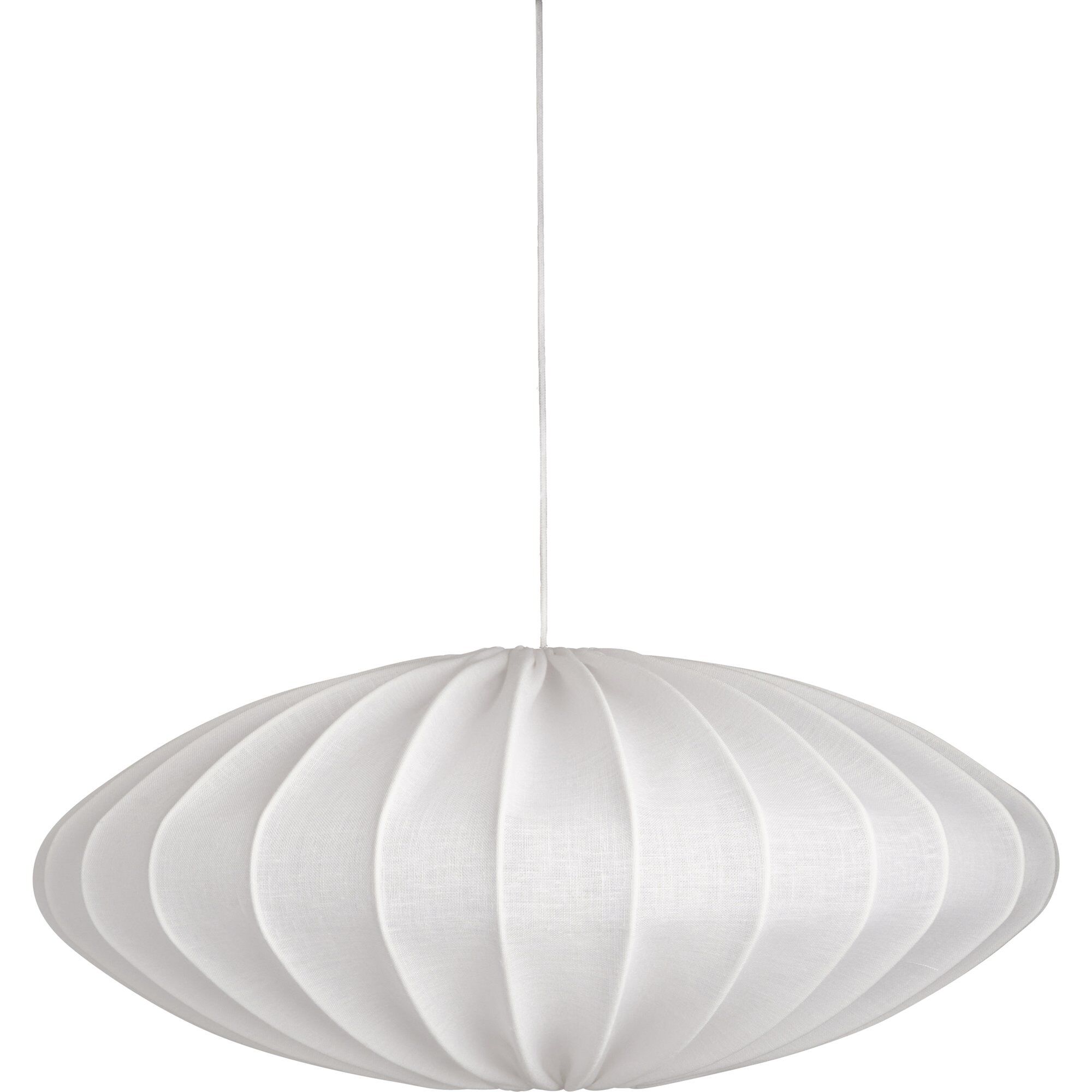Watt&veke Ellipse loftslampe, 65 cm, hør, hvid