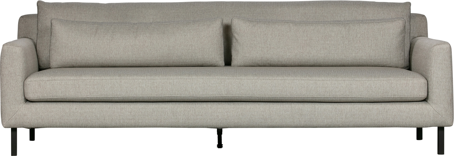 3-personers sofa WOOOD Nienke lysegrå polyester B230 cm
