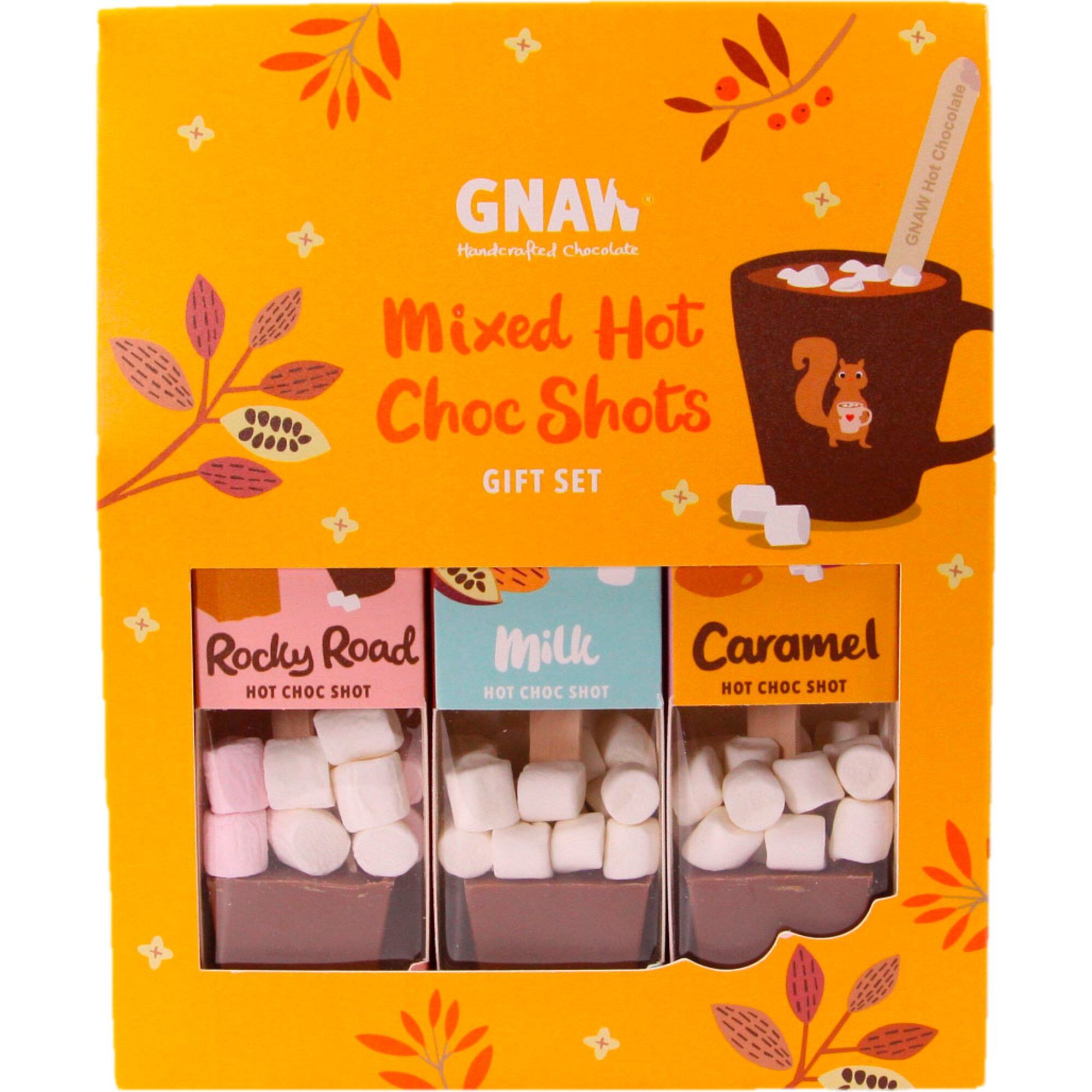 Gnaw Hot Choc Shot Mixed gaveæske, 135 g