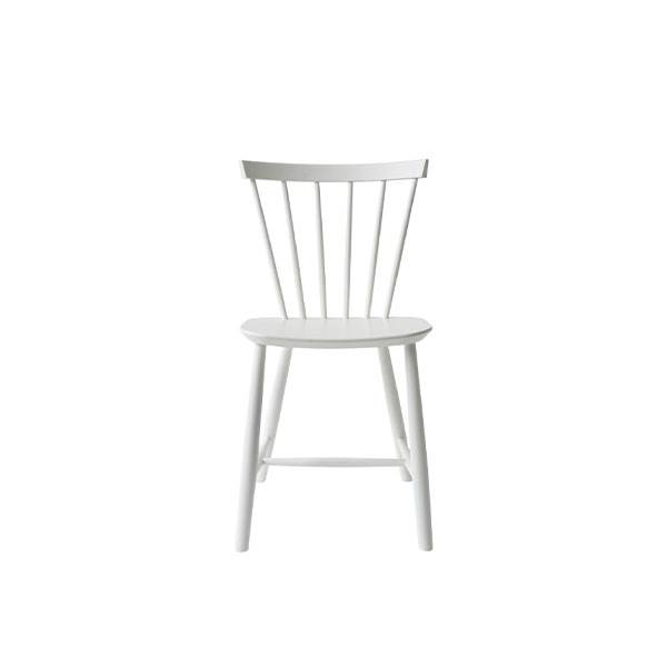 FDB Møbler - J46 spisebordsstol - Svanemærket - Pure white  : Erling Christensen Møbler