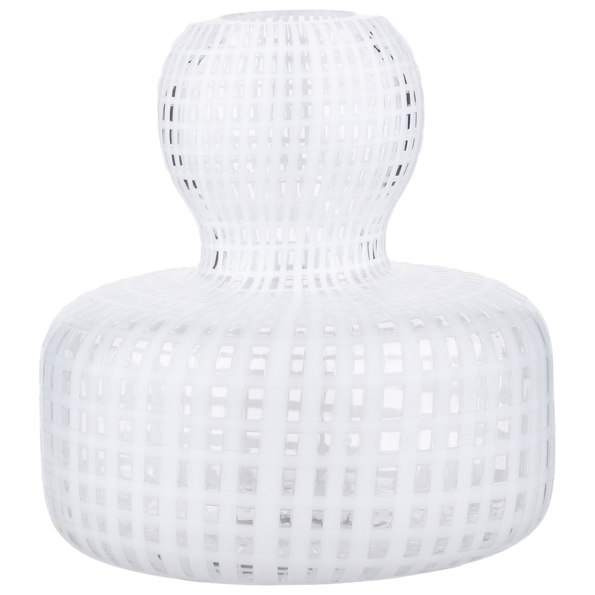 Marimekko Flower Filigree Vase, klar/hvid