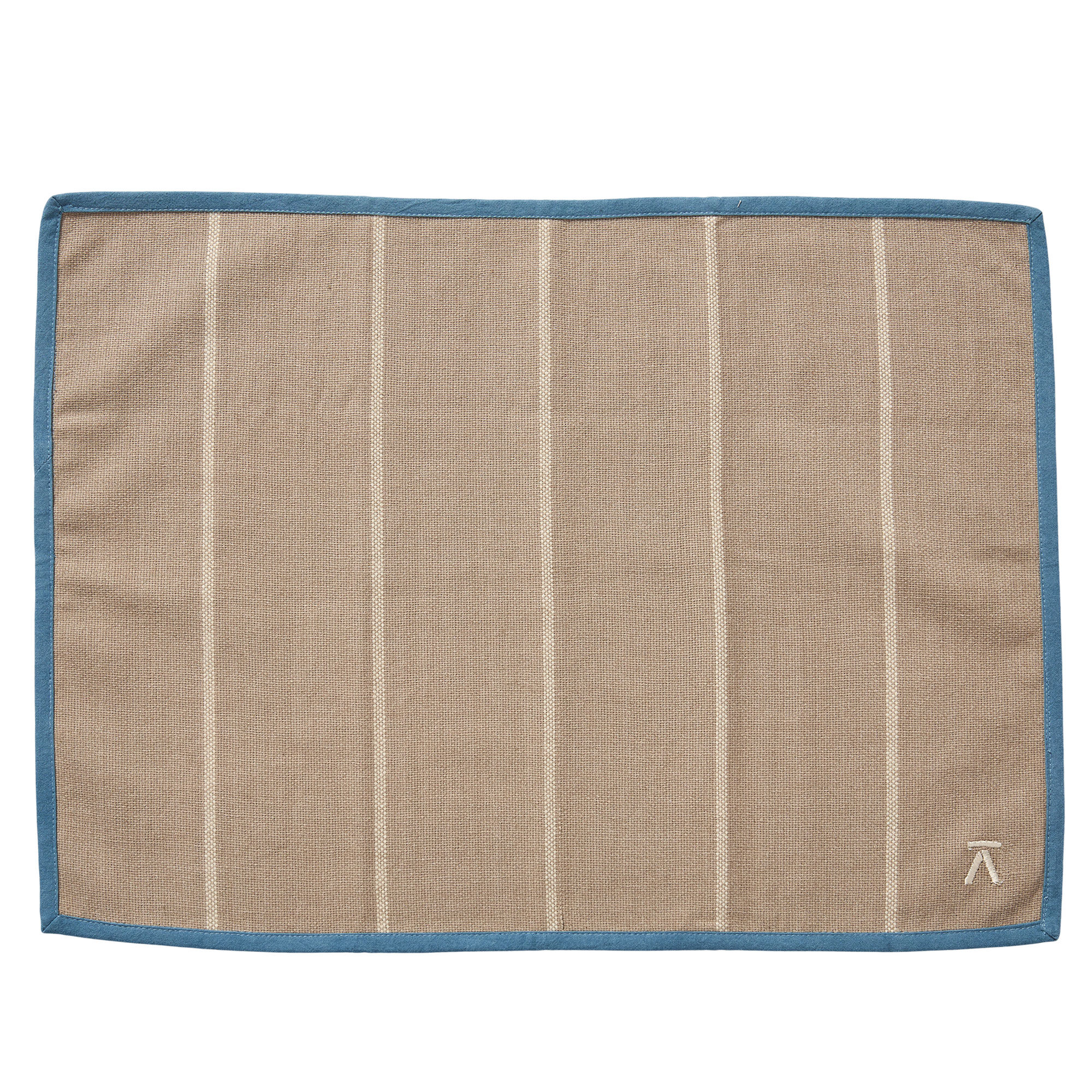 Andersen Dækkeserviet 50 x 36 cm, beige/blå