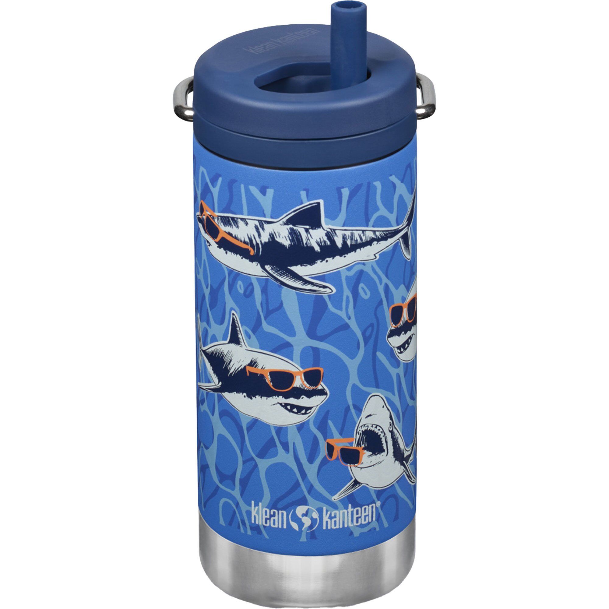 Klean kanteen Isoleret Termoflaske TKWide 355 ml med Twist Cap, Sharks in Shades