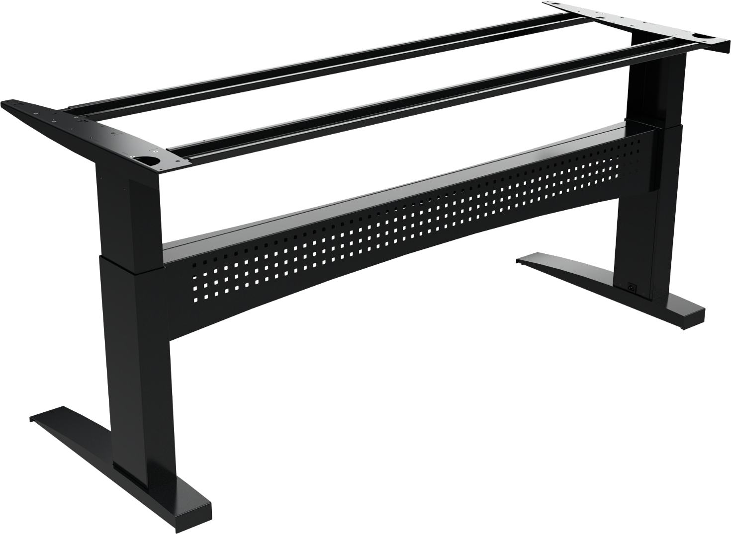Hæve-/sænkebordstel ZenNord FlexDesk i sort metal med justerbar højde 65 - 122 cm