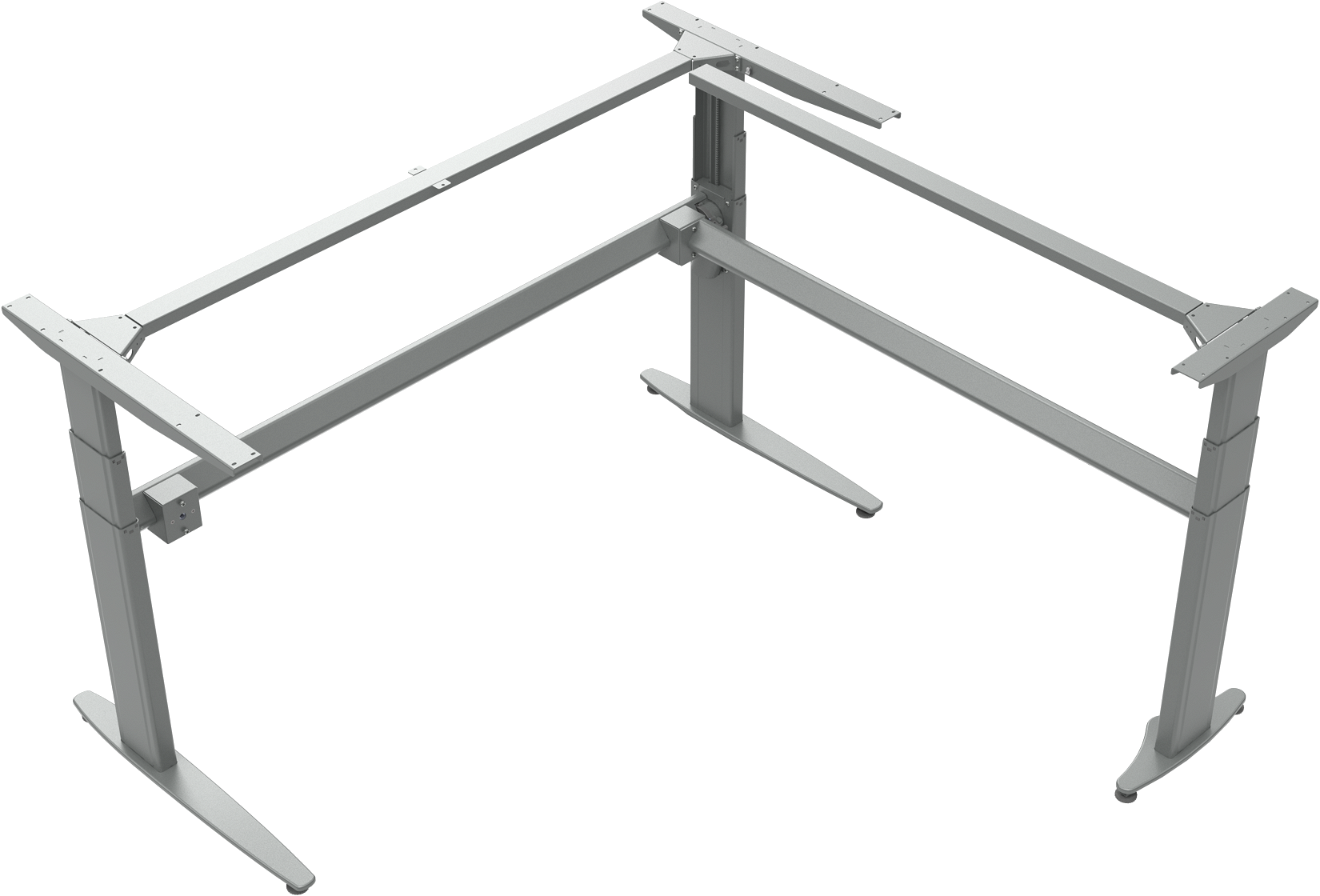 Hæve-/sænkebordstel ZenNord MoveMate sølv ergonomisk justérbar 68-120 cm
