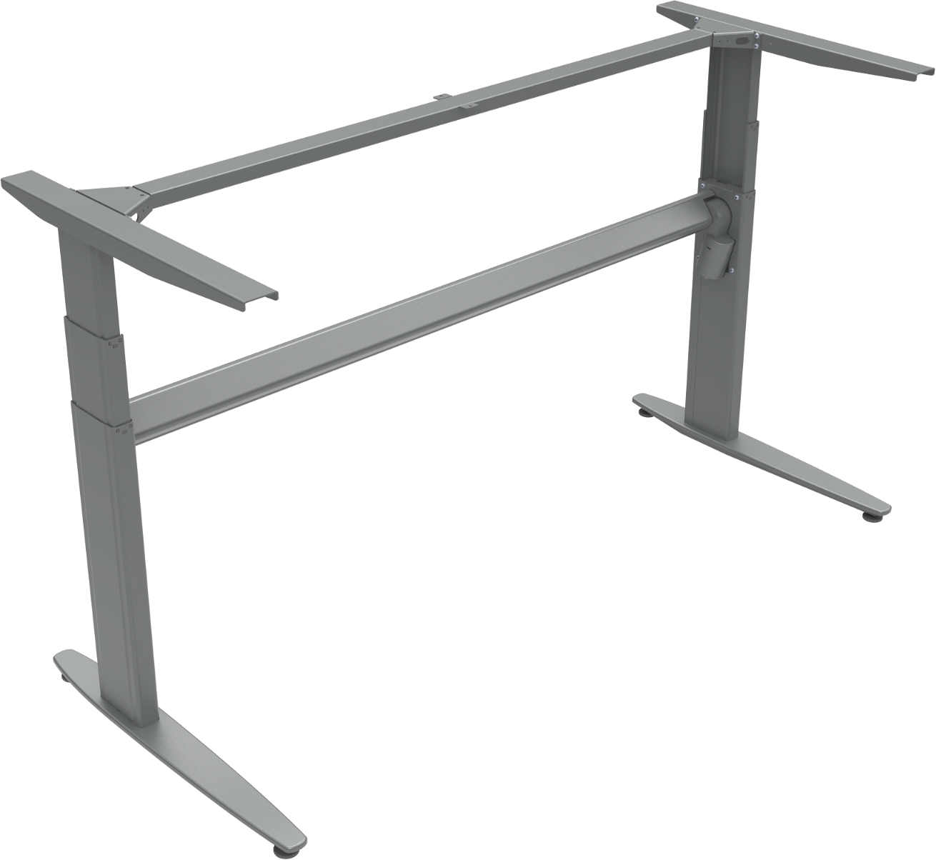 Hæve-/sænkestel ZenNord MoveMate sit-stand metalstel sølv højde 68-120 cm