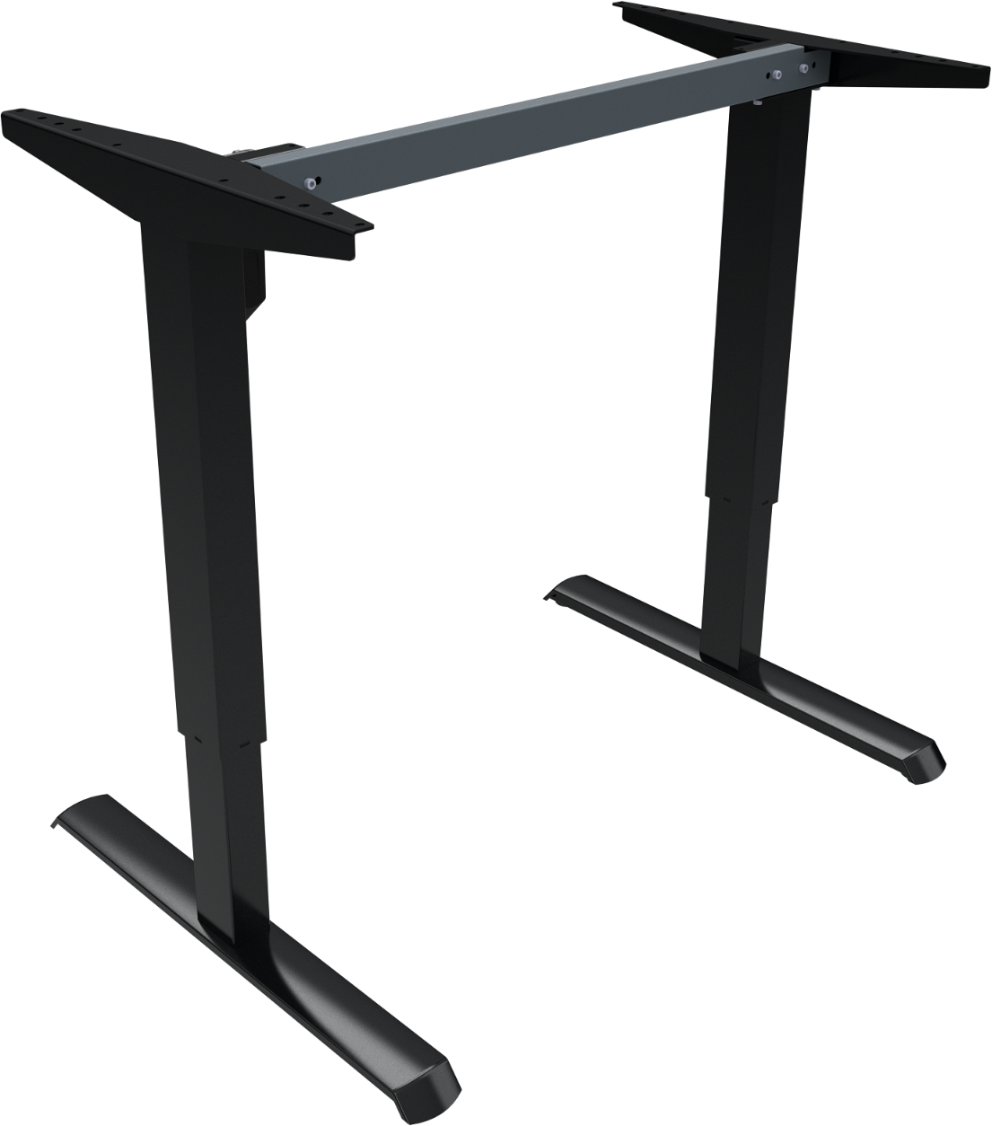 Hæve-/sænkestel ZenNord AdaptDesk sort metal 68-118 cm EN527 TÃV testet hurtig montering