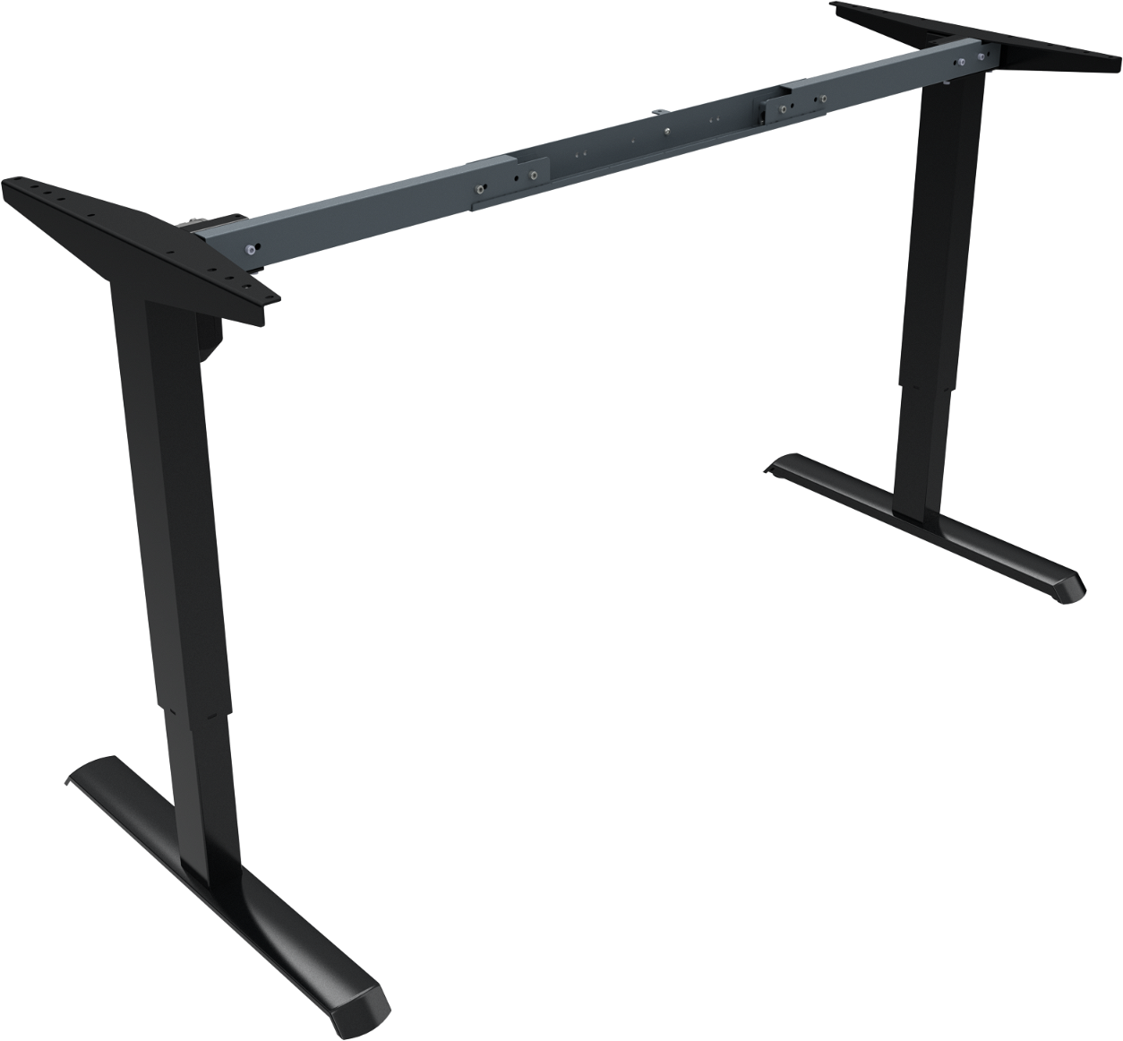 Hæve-/sænkestel ZenNord AdaptDesk Sort Metal H68-118 cm B112-152 cm