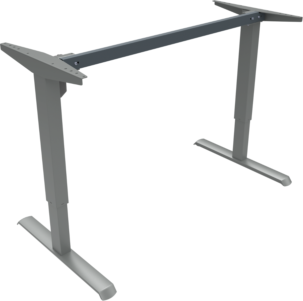 Hæve-/sænkestel ZenNord AdaptDesk - Justerbart stel 68-118 cm H sølv metal til kontor