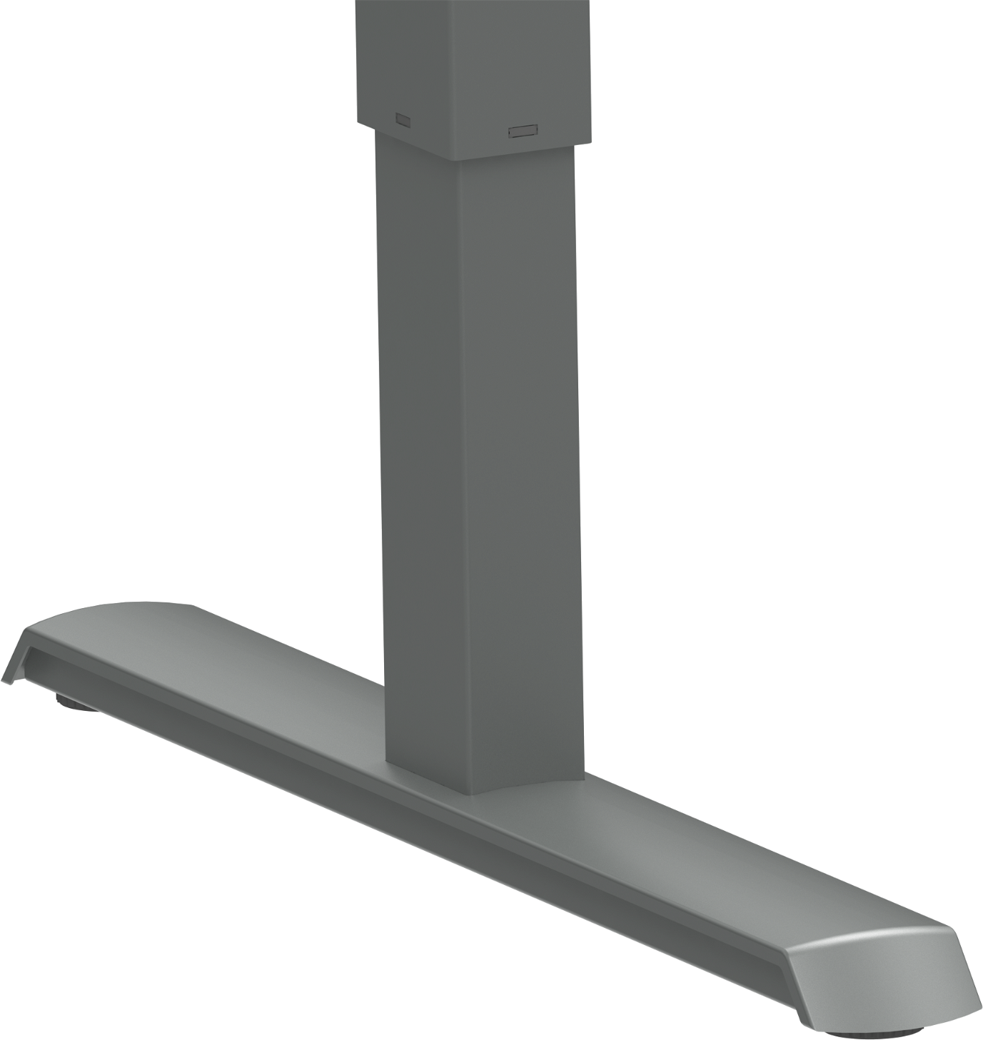 ZenNord AdaptDesk hæve-/sænkestel i sølv, justerbart bordstel 132 - 172 x 68 - 118 cm