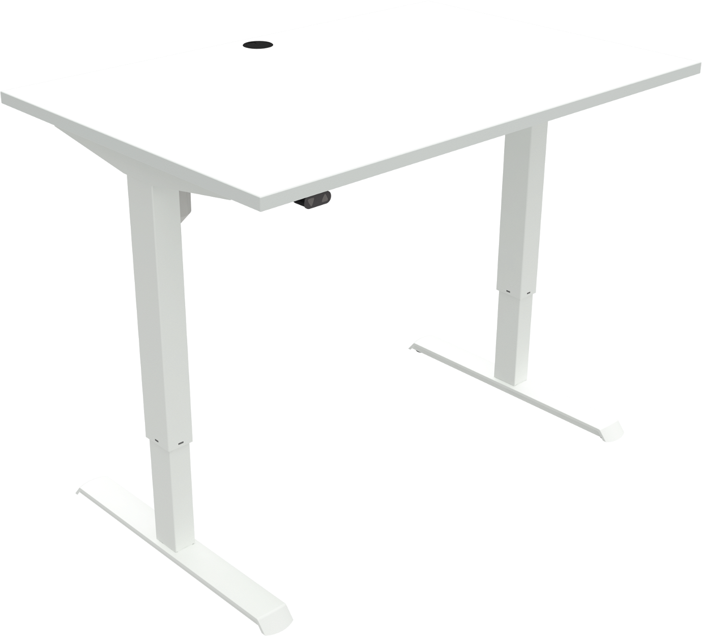 To-bens hæve-/sænkebord ZenNord AdaptDesk hvidt skrivebord 120 x 80 cm H68-118 cm