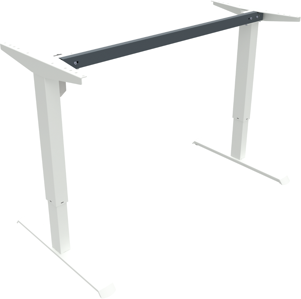 Hæve-/sænkestel ZenNord AdaptDesk hvid metal justerbar 68-118 cm