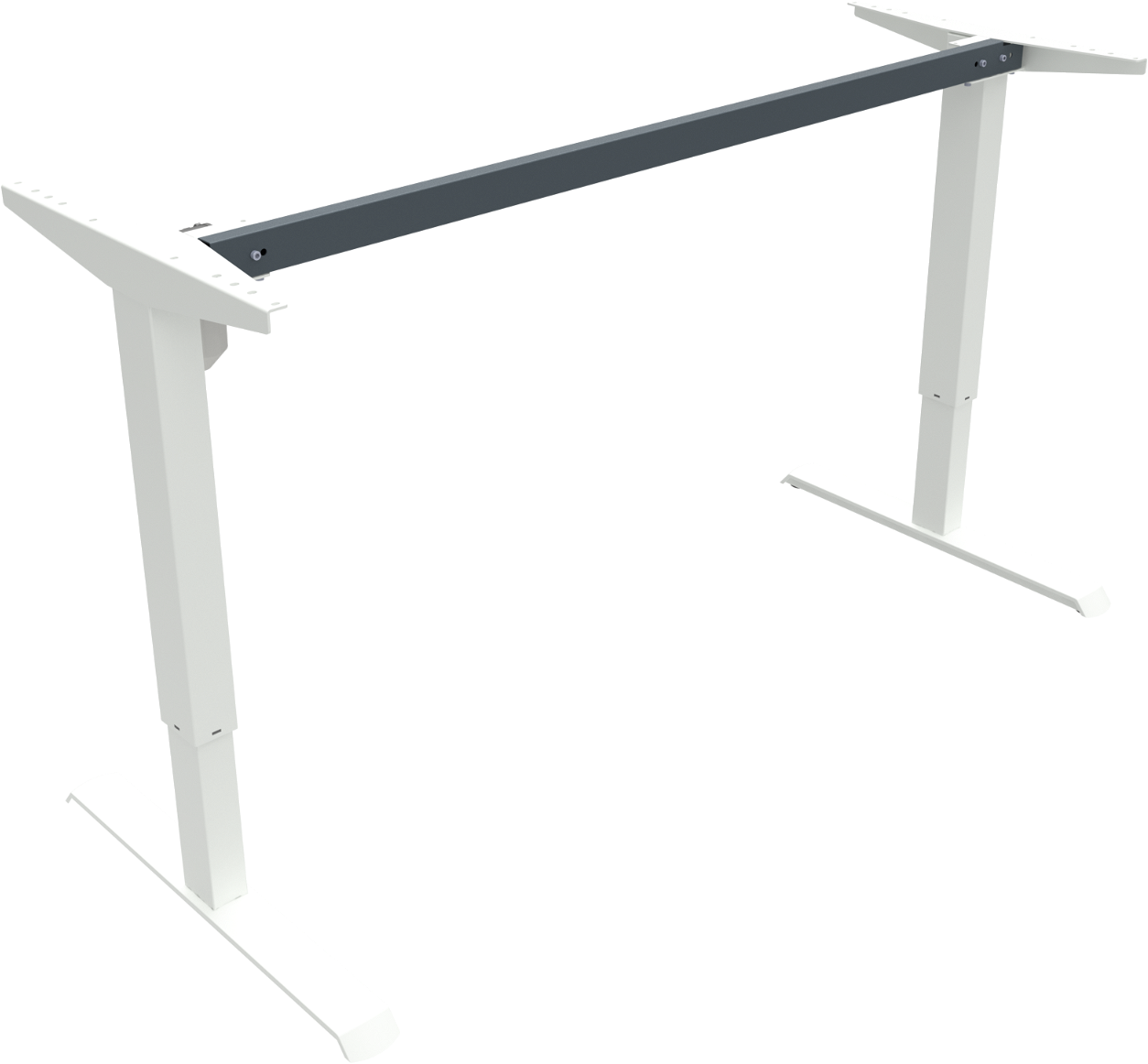 Hæve-/sænkebordstel bordramme ZenNord AdaptDesk 501-33 68 - 118 cm hvid metal