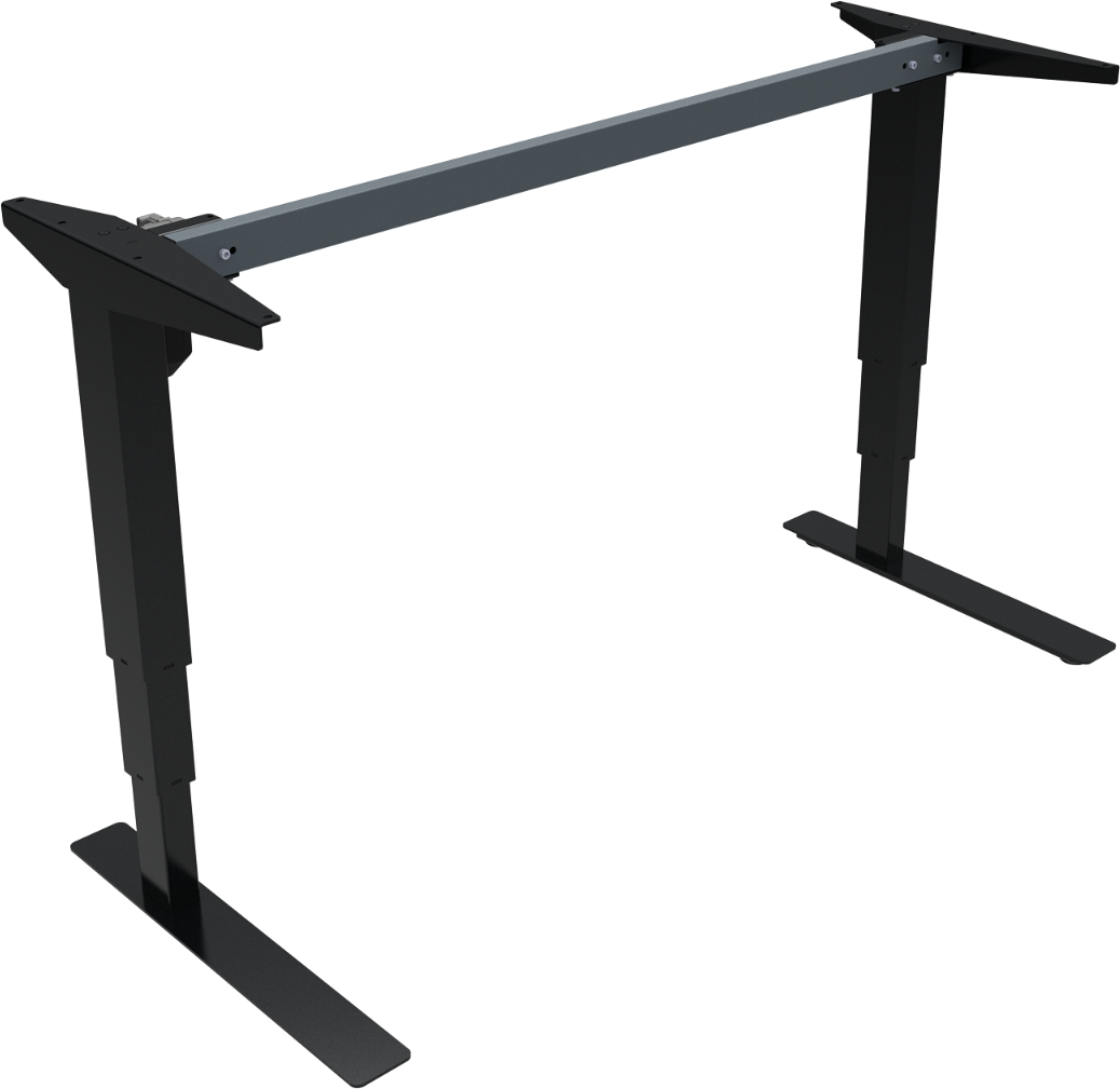 Hæve-/sænkestel ZenNord VersaStand sort justerbart open frame design til kontor og hjem