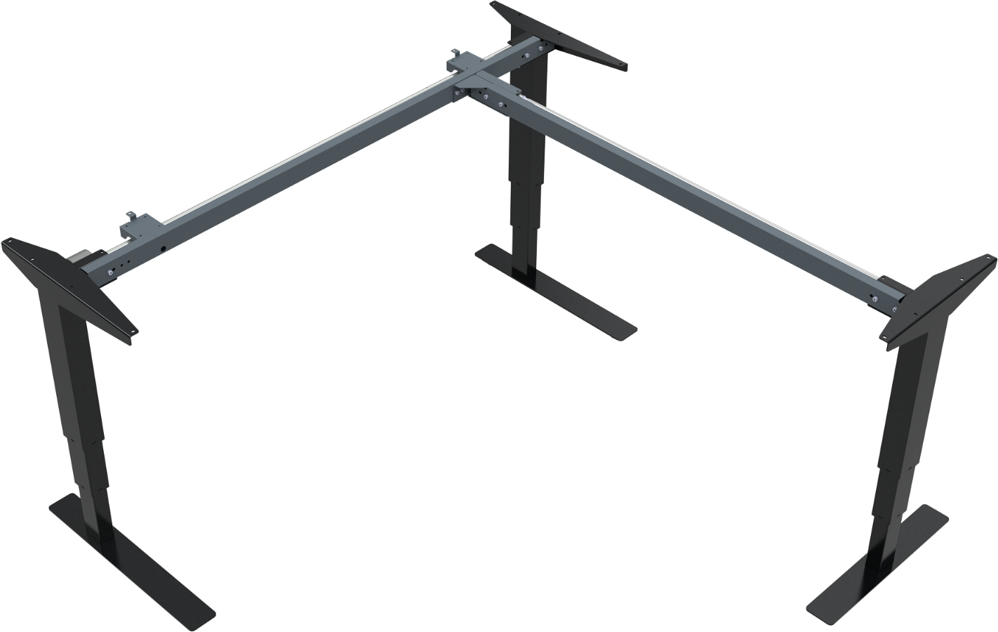 Hæve-/sænkestel ZenNord VersaStand 501-37 elektrisk sort metalramme højdejusterbar 57-122 cm