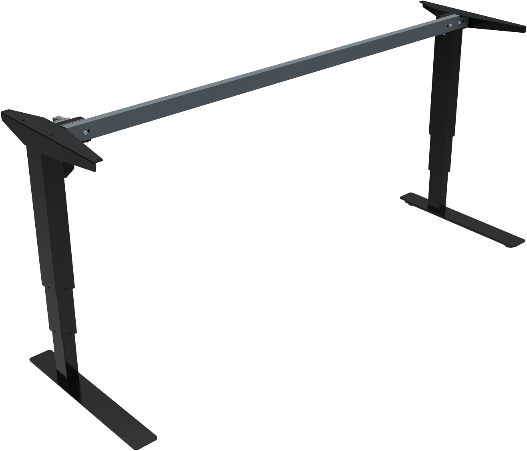 Hæve-/sænkestel ZenNord VersaStand sort metal open frame højdejusterbar ramme 57-122 cm