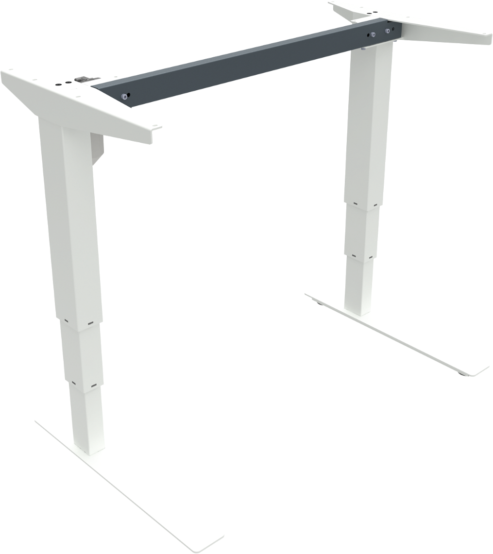 Hæve-/sænkestel ZenNord VersaStand hvid metal 57-122 cm justerbart stel til kontor