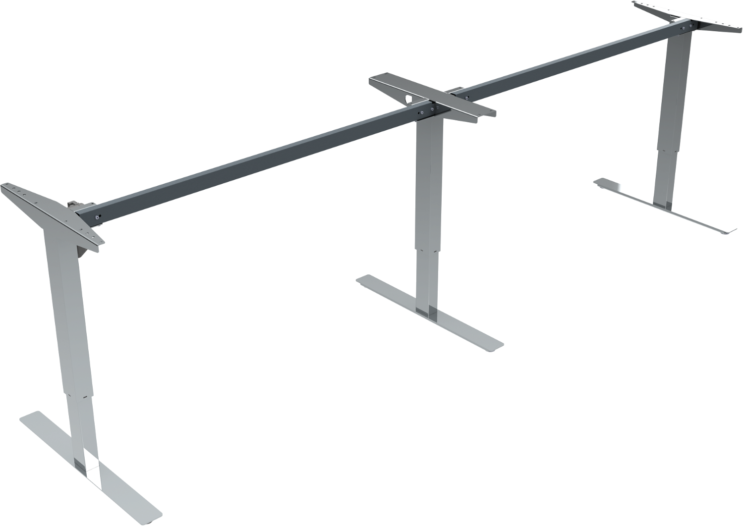 Hæve-/sænkestel ZenNord UpDown krom 302x75 cm højde 68-118 cm ergonomisk