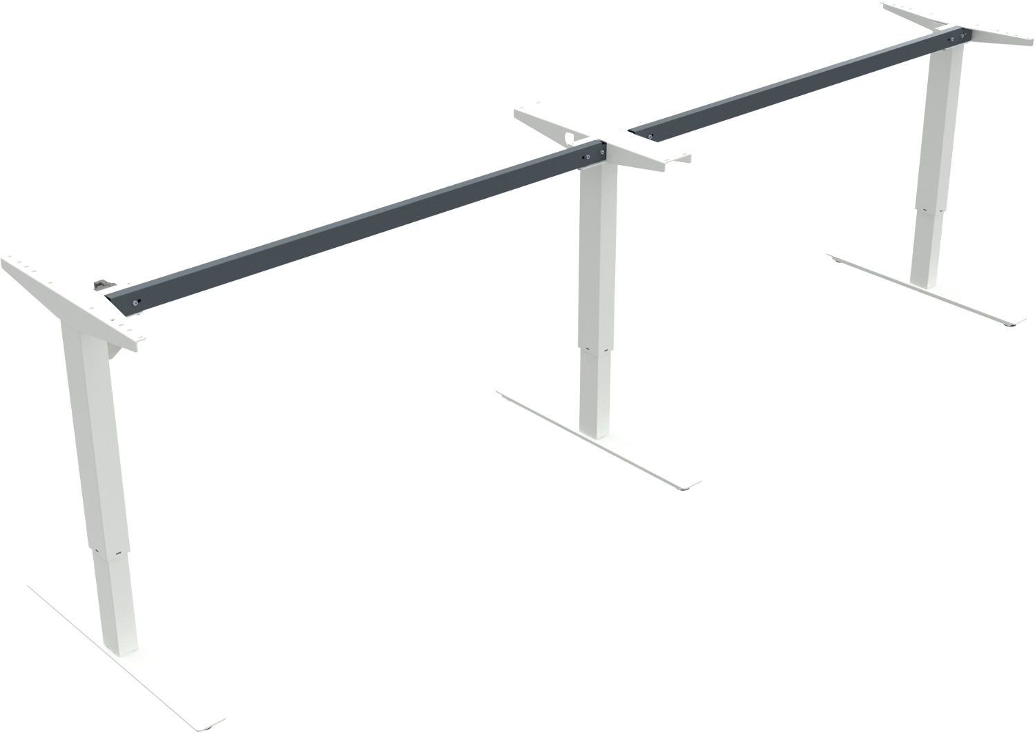 Hæve-/sænkestel ZenNord UpDown hvid 68-118 cm til kontorbord
