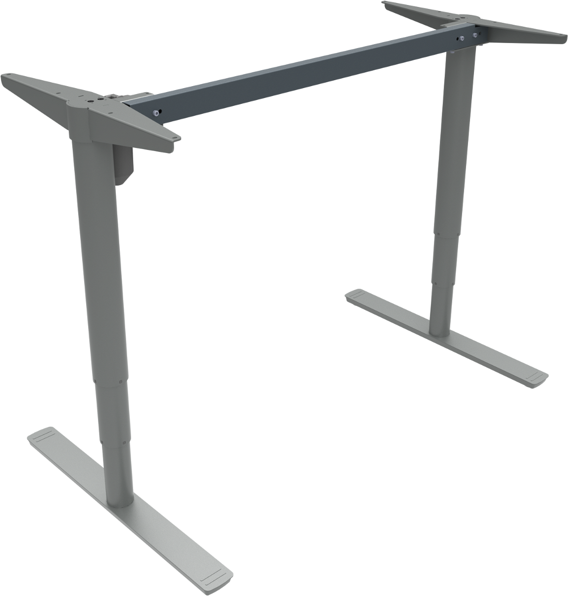 Hæve-/sænkestel ZenNord ComfortZone 501-49 justerbart skrivebordsstel metal sølv H65-125 cm