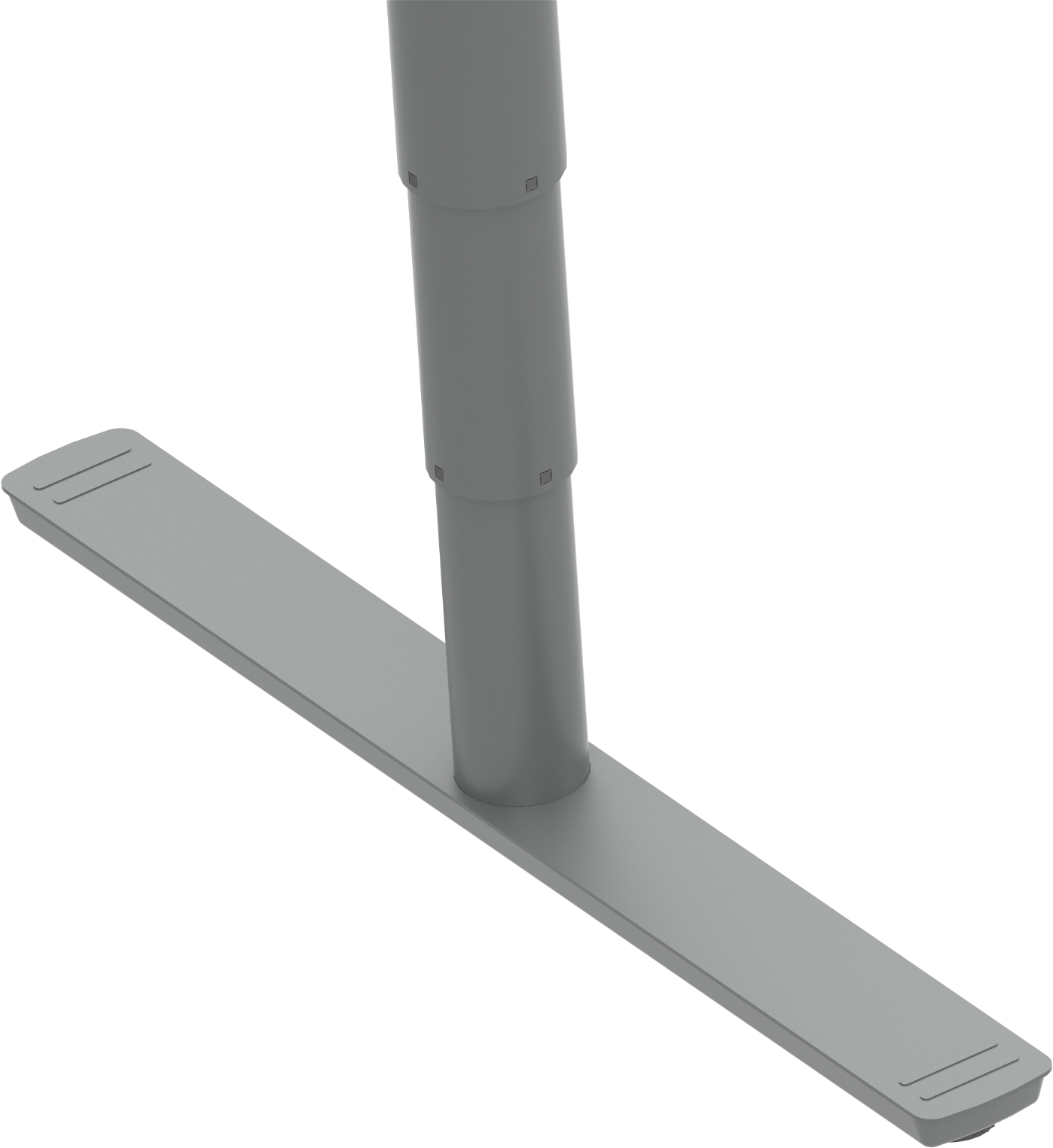 Hæve-/sænkestel ZenNord ComfortZone bordstel 65 - 125 cm højde 132 - 172 cm bredde sølv metal