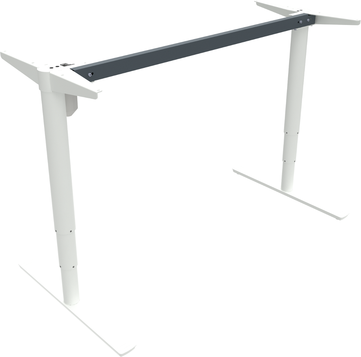 Hæve-/sænkestel ZenNord ComfortZone hvid metal justerbar 65-125 cm